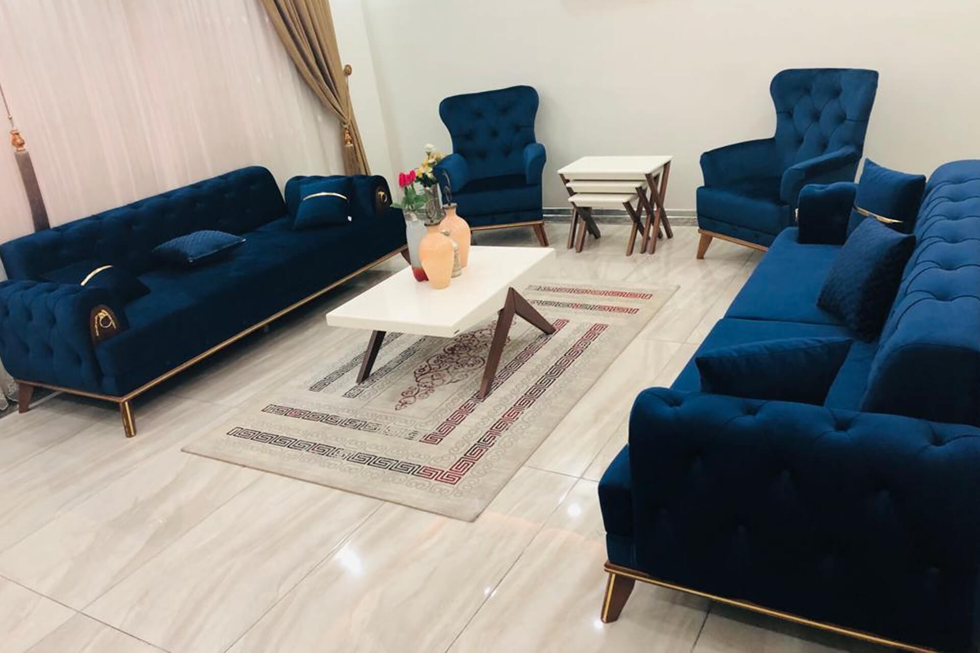 Turquoise Luxury Sofa Set